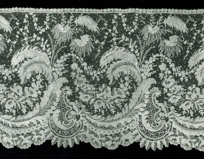 Framed Print : Flounce, Belgium, 1860s. Creator: Unknown Framed Print : Flounce, Belgium, 1860s. Creator: Unknown