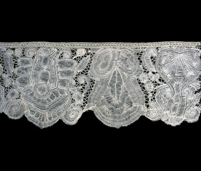 Framed Print : Flounce (Furnishing), Flanders, 1725 / 1800. Creator: Unknown Framed Print : Flounce (Furnishing), Flanders, 1725 / 1800. Creator: Unknown