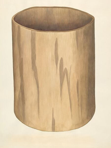 Flour Barrel, c. 1938. Creator: Wilbur M Rice