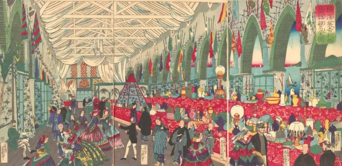 Framed Print : The Flourishing of an English Trading Firm in Yokohama, 9th month, 1870 Framed Print : The Flourishing of an English Trading Firm in Yokohama, 9th month, 1870