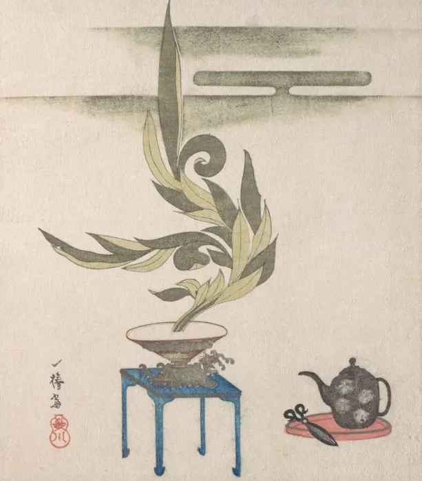 Framed Print : Flower Arrangement, 19th century. Creator: Utagawa Itchinsai
