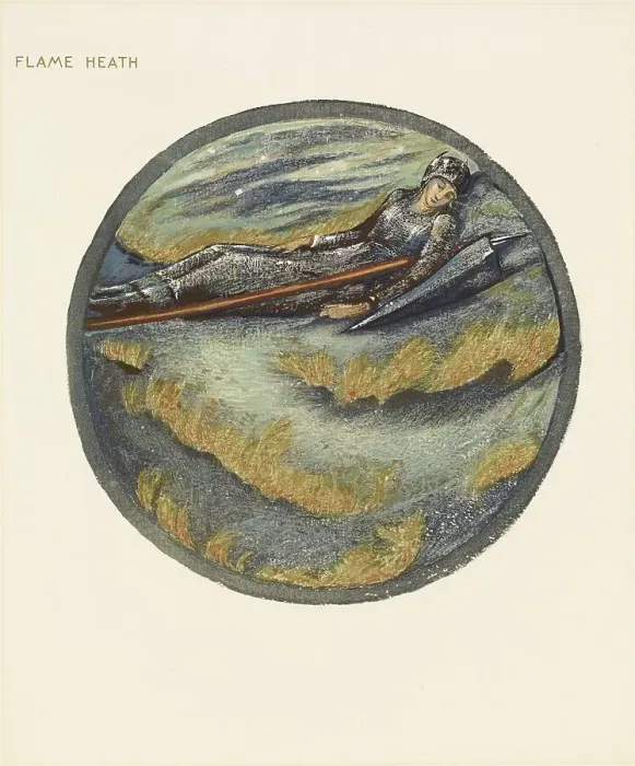 Framed Print : The Flower Book - Flame Heath, 1905. Creator: Sir Edward Coley Burne-Jones Framed Print : The Flower Book - Flame Heath, 1905. Creator: Sir Edward Coley Burne-Jones