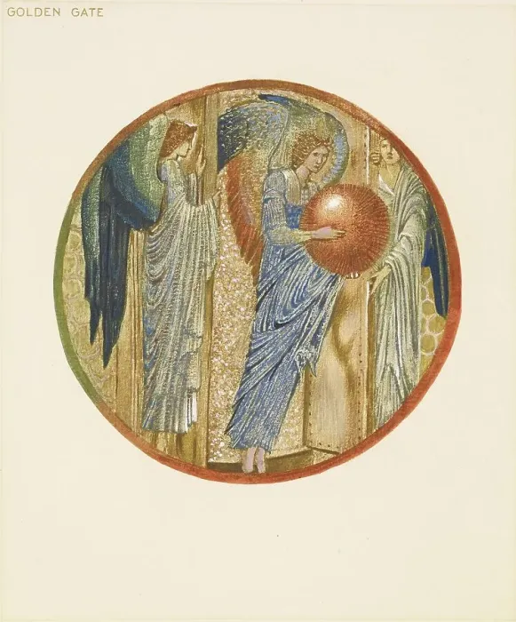 Framed Print : The Flower Book - Golden Gate, 1905. Creator: Sir Edward Coley Burne-Jones Framed Print : The Flower Book - Golden Gate, 1905. Creator: Sir Edward Coley Burne-Jones