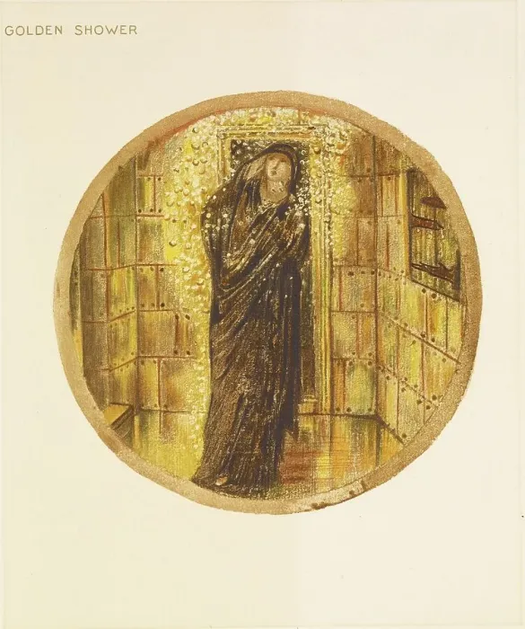 Framed Print : The Flower Book - Golden Shower, 1905. Creator: Sir Edward Coley Burne-Jones Framed Print : The Flower Book - Golden Shower, 1905. Creator: Sir Edward Coley Burne-Jones