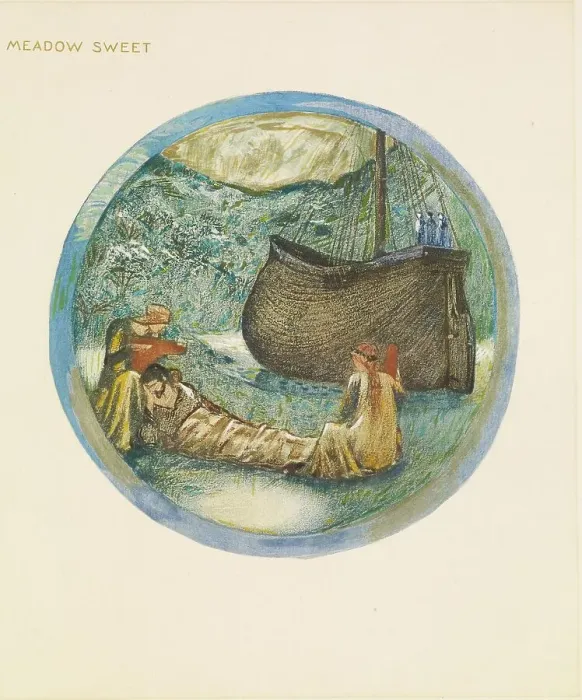 Framed Print : The Flower Book - Meadow Sweet, 1905. Creator: Sir Edward Coley Burne-Jones Framed Print : The Flower Book - Meadow Sweet, 1905. Creator: Sir Edward Coley Burne-Jones