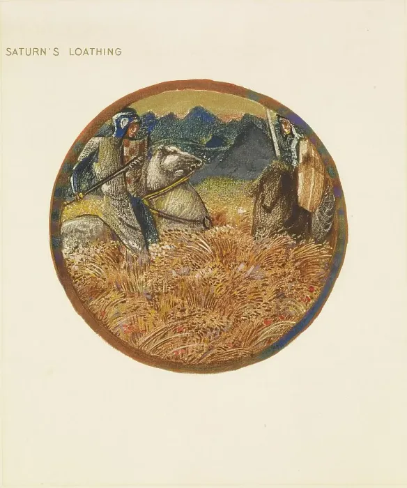Framed Print : The Flower Book - Saturn's Loathing, 1905. Creator: Sir Edward Coley Burne-Jones Framed Print : The Flower Book - Saturn's Loathing, 1905. Creator: Sir Edward Coley Burne-Jones