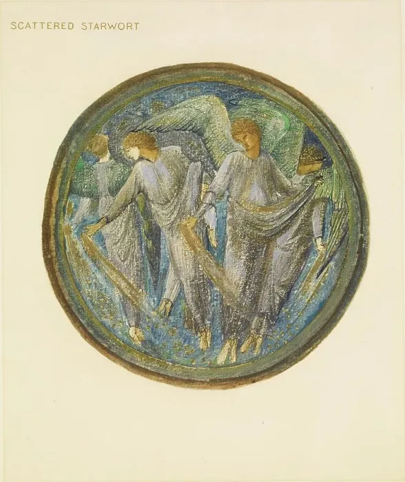 Framed Print : The Flower Book - Scattered Starwort, 1905. Creator: Sir Edward Coley Burne-Jones Framed Print : The Flower Book - Scattered Starwort, 1905. Creator: Sir Edward Coley Burne-Jones