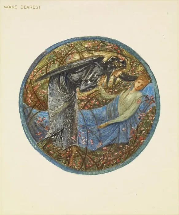 Framed Print : The Flower Book - Wake, Dearest, 1905. Creator: Sir Edward Coley Burne-Jones Framed Print : The Flower Book - Wake, Dearest, 1905. Creator: Sir Edward Coley Burne-Jones
