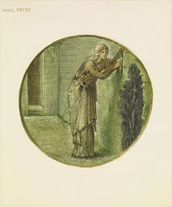 Framed Print : The Flower Book - Wall Tryst, 1905. Creator: Sir Edward Coley Burne-Jones Framed Print : The Flower Book - Wall Tryst, 1905. Creator: Sir Edward Coley Burne-Jones