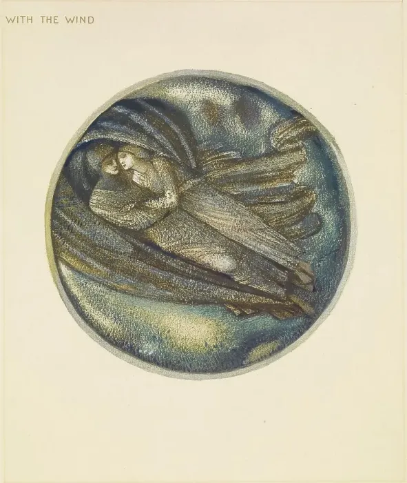 Framed Print : The Flower Book - With the Wind, 1905. Creator: Sir Edward Coley Burne-Jones Framed Print : The Flower Book - With the Wind, 1905. Creator: Sir Edward Coley Burne-Jones