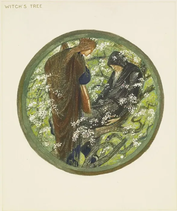 Framed Print : The Flower Book - Witch's Tree, 1905. Creator: Sir Edward Coley Burne-Jones Framed Print : The Flower Book - Witch's Tree, 1905. Creator: Sir Edward Coley Burne-Jones