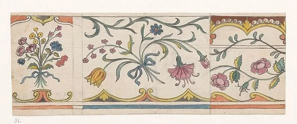 Flower borders, 1770-1808. Creator: Jan Brandes