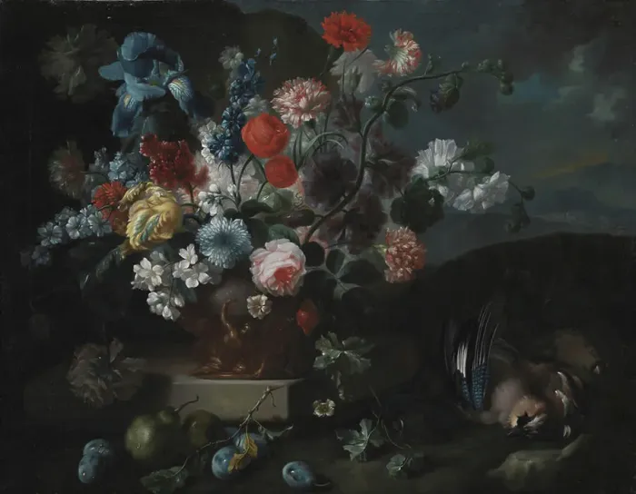 Framed Print : Flower Bowl, 1673-1724. Creator: Franz Werner von Tamm Framed Print : Flower Bowl, 1673-1724. Creator: Franz Werner von Tamm