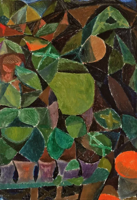 Framed Print : Flower bridge, 1913. Creator: Klee, Paul (1879-1940) Framed Print : Flower bridge, 1913. Creator: Klee, Paul (1879-1940)