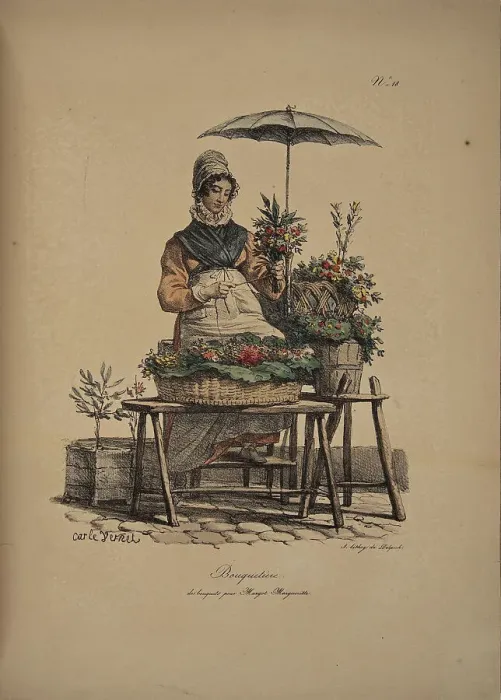 Framed Print : Flower girl. From the Series Cris de Paris (The Cries of Paris), 1815. Creator: Vernet, Carle (1758-1836). Flower girl. From the Series Cris de Paris (The Cries of Paris), 1815. Creator: Vernet, Carle (1758-1836) Framed Print : Flower girl. From the Series Cris de Paris (The Cries of Paris), 1815. Creator: Vernet, Carle (1758-1836). Flower girl. From the Series Cris de Paris (The Cries of Paris), 1815. Creator: Vernet, Carle (1758-1836)