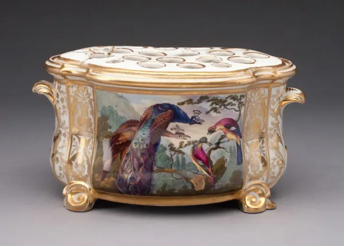 Framed Print : Flower Holder, Derby, c. 1790. Creator: Derby Porcelain Manufactory England Framed Print : Flower Holder, Derby, c. 1790. Creator: Derby Porcelain Manufactory England