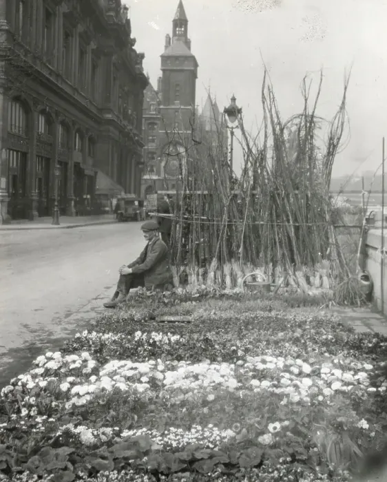 Framed Print : Flower market, Quai de la Cité, Paris, France, 1925. Creator: Frances Benjamin Johnston Framed Print : Flower market, Quai de la Cité, Paris, France, 1925. Creator: Frances Benjamin Johnston