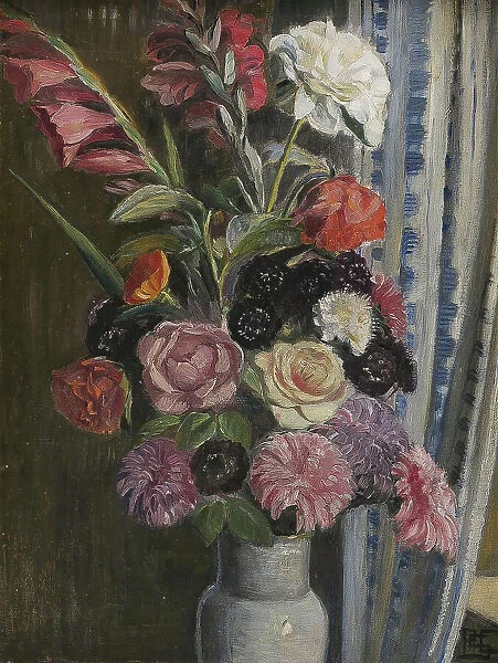 Flower picture, 1906. Creator: Poul S. Christiansen