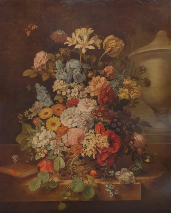 Framed Print : Flower Piece, c1796, (1938). Artist: Jan van Os Framed Print : Flower Piece, c1796, (1938). Artist: Jan van Os