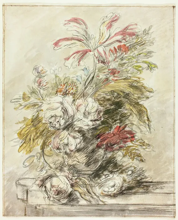 Framed Print : A Flower Piece, n.d. Creator: Jan van Huysum Framed Print : A Flower Piece, n.d. Creator: Jan van Huysum