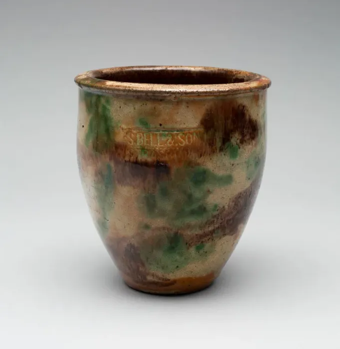 Framed Print : Flower Pot, 1882 / 1908. Creator: S. Bell & Son Framed Print : Flower Pot, 1882 / 1908. Creator: S. Bell & Son