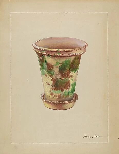 Flower Pot, 1935 / 1942. Creator: Anna Aloisi