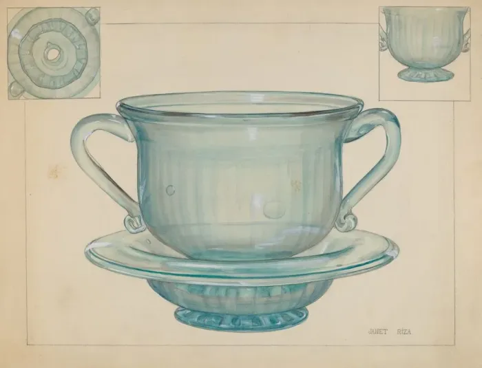 Framed Print : Flower Pot and Base, c. 1937. Creator: Janet Riza Framed Print : Flower Pot and Base, c. 1937. Creator: Janet Riza