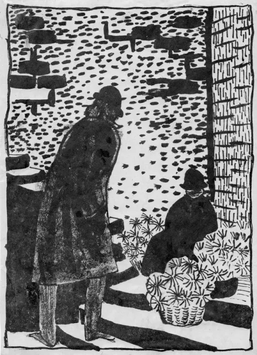 Framed Print : Flower-seller, 1952. Creator: Shirley Markham Framed Print : Flower-seller, 1952. Creator: Shirley Markham