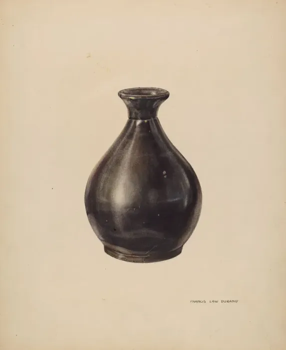 Framed Print : Flower Vase, c. 1938. Creator: Francis Law Durand Framed Print : Flower Vase, c. 1938. Creator: Francis Law Durand