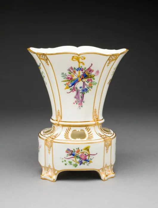 Framed Print : Flower Vase, Sevres, 1759. Creators: Sevres Porcelain Manufactory Framed Print : Flower Vase, Sevres, 1759. Creators: Sevres Porcelain Manufactory