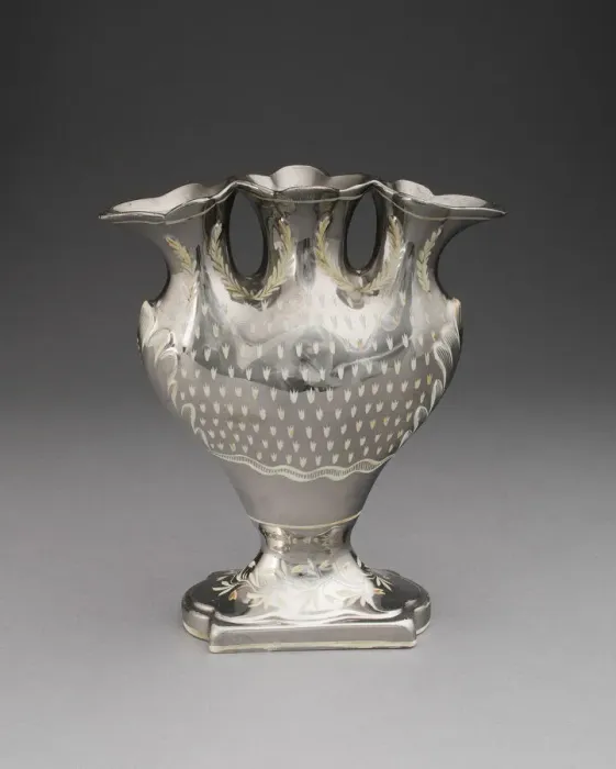 Framed Print : Flower Vase, Staffordshire, 1810 / 20. Creator: Staffordshire Potteries Framed Print : Flower Vase, Staffordshire, 1810 / 20. Creator: Staffordshire Potteries