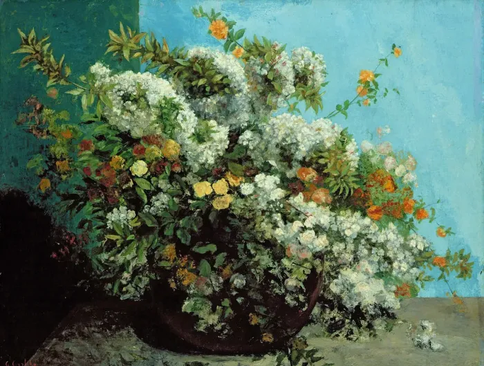 Framed Print : Flowering Branches and Flowers, 1855