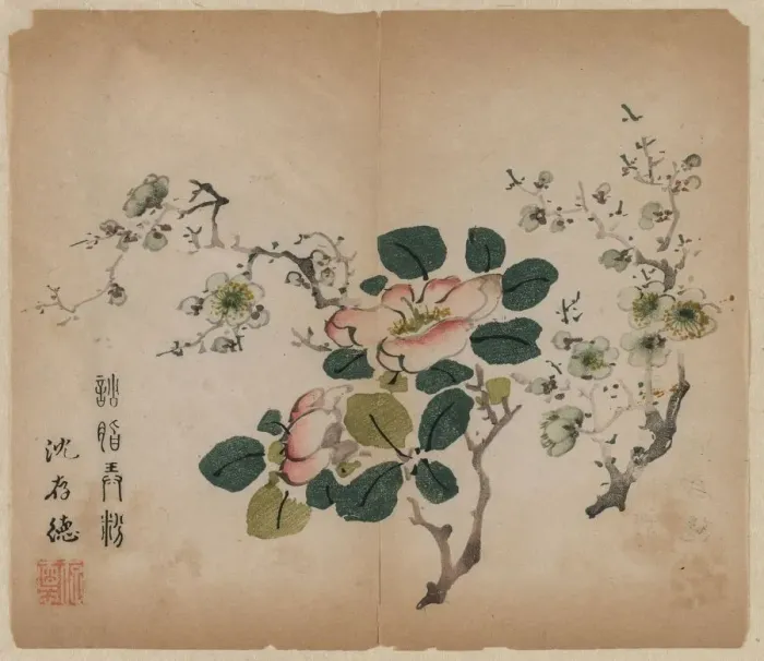 Framed Print : Flowering Prunus, 1368-1644. Creator: Unknown Framed Print : Flowering Prunus, 1368-1644. Creator: Unknown