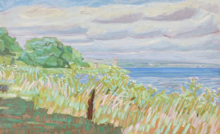 Framed Print : Flowering shoreline, 1933. Creator: Niels Larsen Stevns Framed Print : Flowering shoreline, 1933. Creator: Niels Larsen Stevns