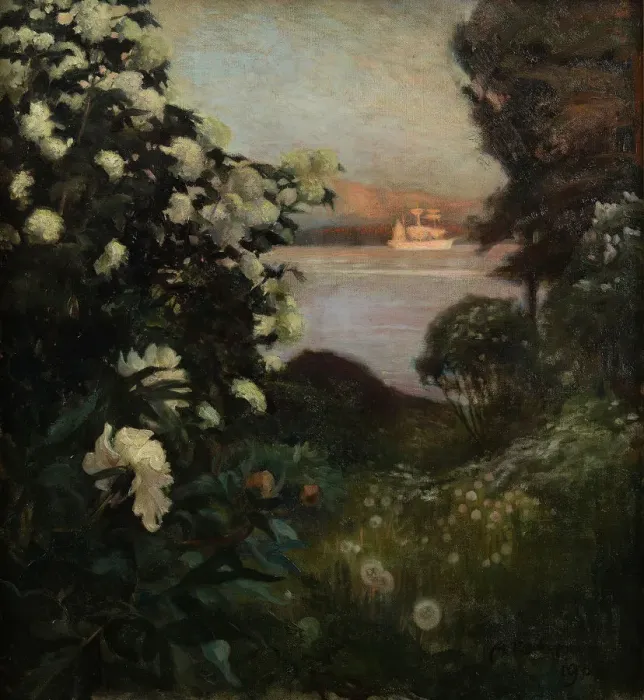 Framed Print : Flowering Trees, Haikon, 1901 Framed Print : Flowering Trees, Haikon, 1901
