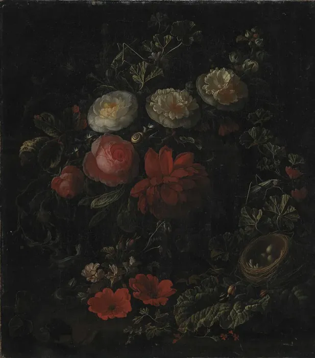 Framed Print : Flowers, 1672-1708. Creator: Elias Van Den Broeck Framed Print : Flowers, 1672-1708. Creator: Elias Van Den Broeck