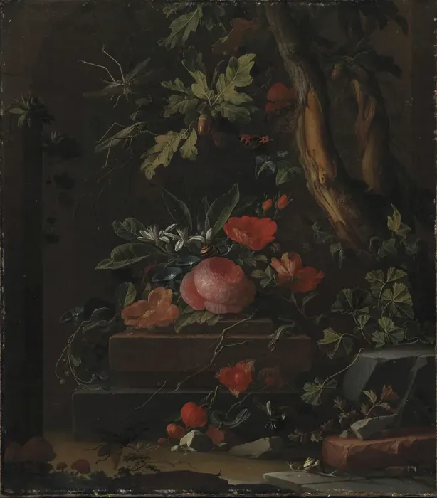 Framed Print : Flowers, 1672-1708. Creator: Elias Van Den Broeck Framed Print : Flowers, 1672-1708. Creator: Elias Van Den Broeck