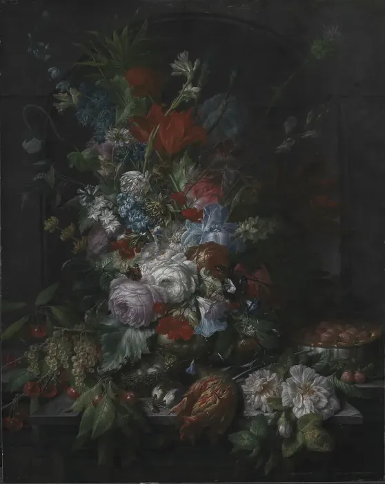 Framed Print : Flowers, 1715-1789. Creator: Dominicus Gottfried Waerdigh Framed Print : Flowers, 1715-1789. Creator: Dominicus Gottfried Waerdigh