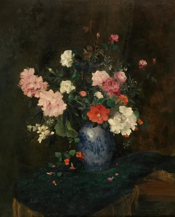 Framed Print : Flowers, 1879. Creator: Robert Mols Framed Print : Flowers, 1879. Creator: Robert Mols