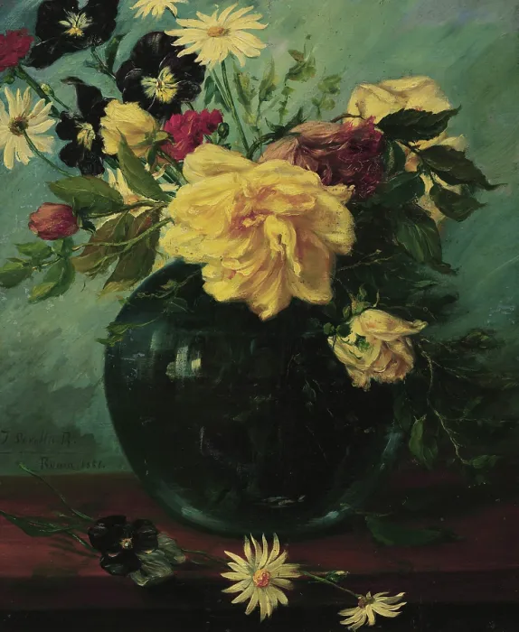 Framed Print : Flowers, 1888. Creator: Sorolla y Bastida, Joaquin (1863-1923) Framed Print : Flowers, 1888. Creator: Sorolla y Bastida, Joaquin (1863-1923)