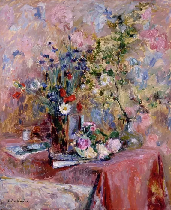 Framed Print : Flowers, 1906. Creator: Edouard Vuillard Framed Print : Flowers, 1906. Creator: Edouard Vuillard