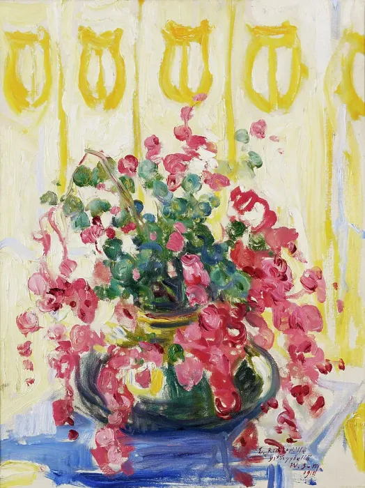 Framed Print : Flowers, 1912. Creator: Vilho Sjöström Framed Print : Flowers, 1912. Creator: Vilho Sjöström