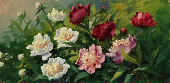 Framed Print : Flowers, 1913. Creator: Konstantin Korovin Framed Print : Flowers, 1913. Creator: Konstantin Korovin