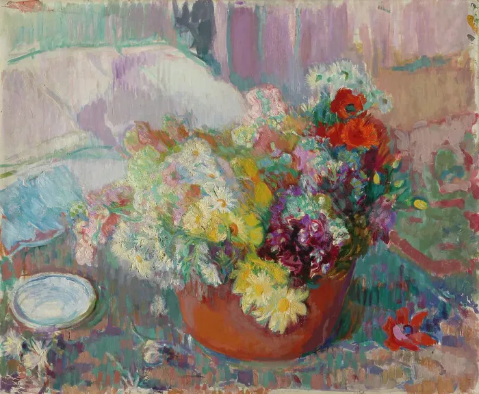 Framed Print : Flowers, c1912-1913. Creator: Magnus Enckell Framed Print : Flowers, c1912-1913. Creator: Magnus Enckell