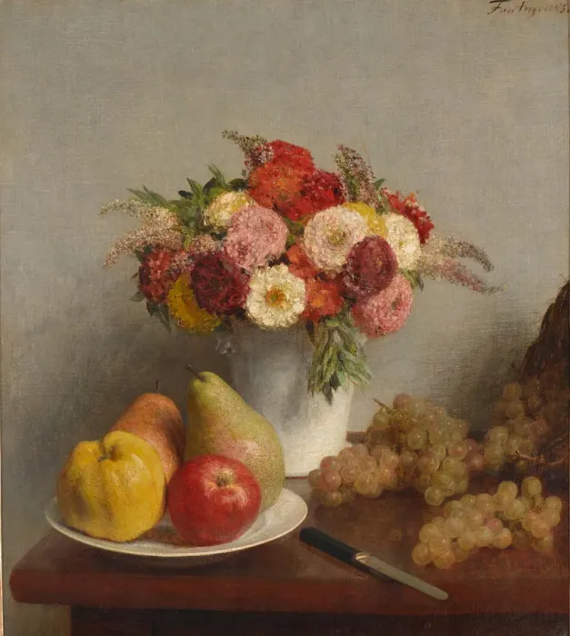 Framed Print : Flowers and fruits, 1865 Framed Print : Flowers and fruits, 1865