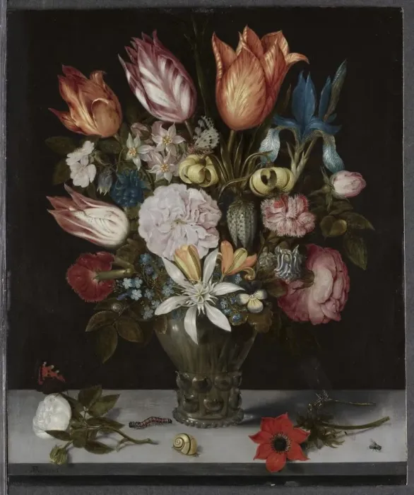 Framed Print : Flowers in a Glass, 1606. Creator: Ambrosius Bosschaert (Dutch, 1573-1621) Framed Print : Flowers in a Glass, 1606. Creator: Ambrosius Bosschaert (Dutch, 1573-1621)