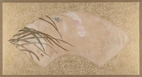 Flowers and Leaves, late 19th century. Creator: Shibata Zeshin