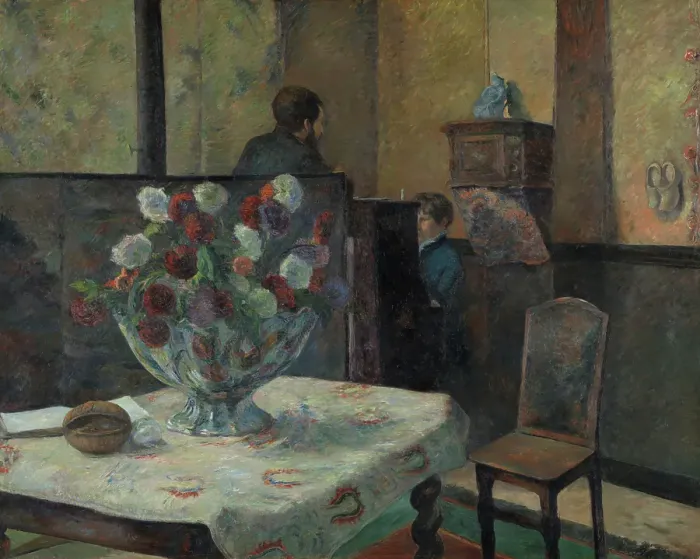 Framed Print : Flowers, Still Life, 1881. Creator: Paul Gauguin Framed Print : Flowers, Still Life, 1881. Creator: Paul Gauguin