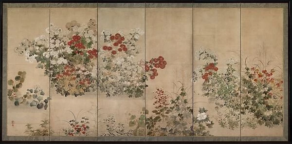 Flowers of the Four Seasons, mid-1600s. Creator: Kitagawa S?setsu (Japanese, active 1639-50)