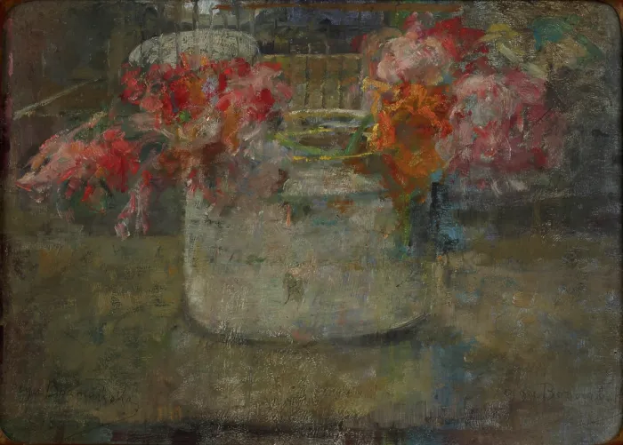 Framed Print : Flowers-two-sided painting, after 1920. Creator: Olga Boznanska Framed Print : Flowers-two-sided painting, after 1920. Creator: Olga Boznanska